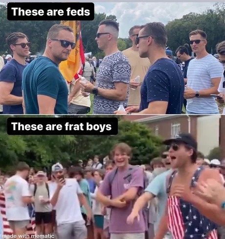 Feds and frat boys - meme