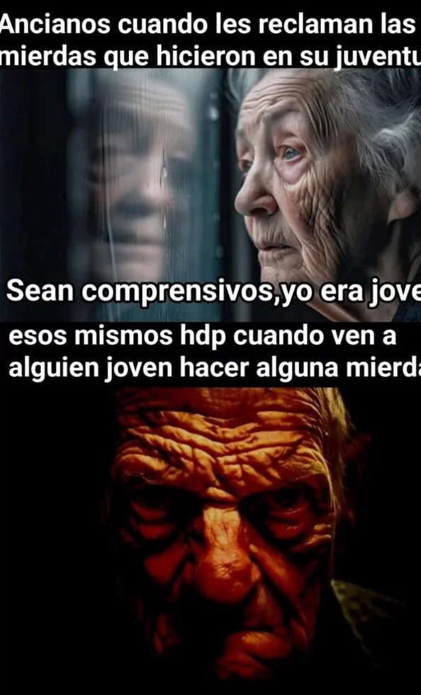 Ancianos que le saben a la vida - meme