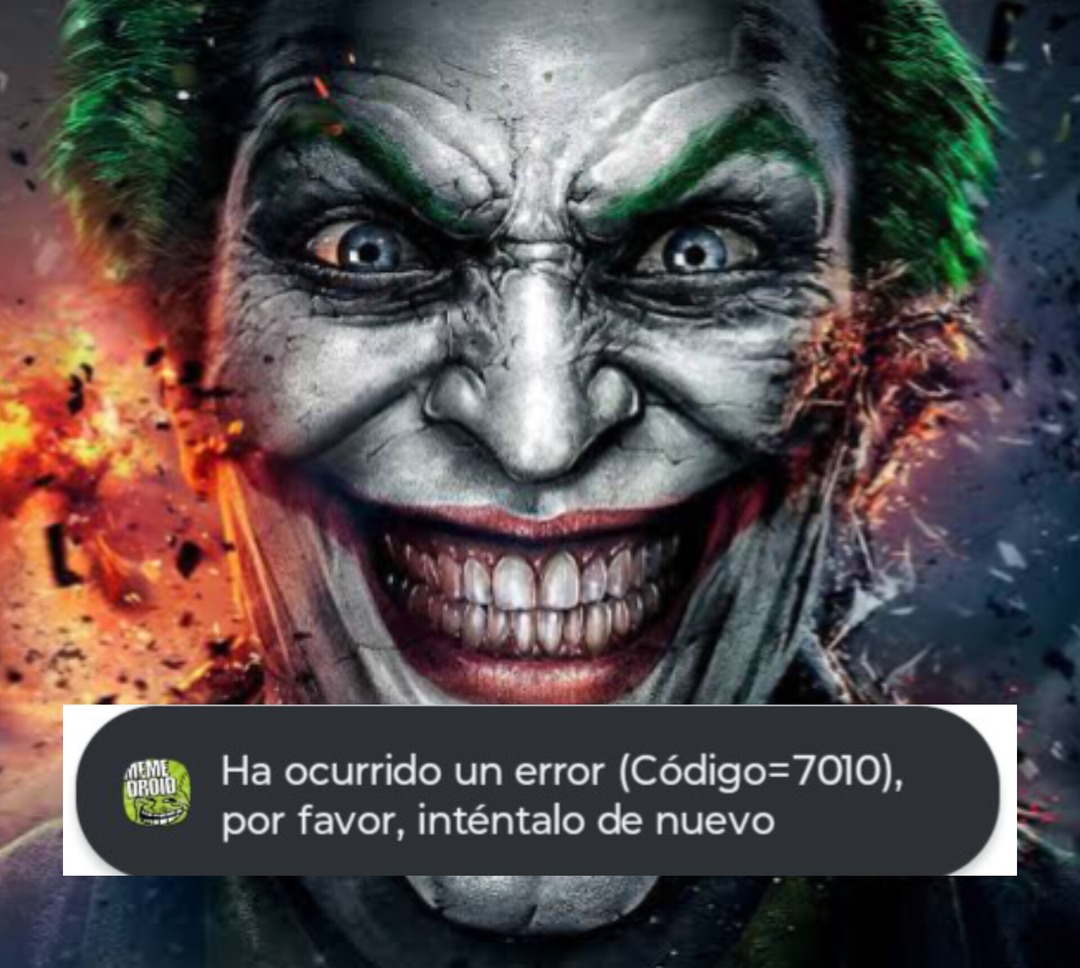 Alguien sabe de que es el error :yaoming: - meme