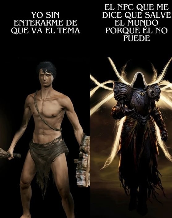 El npc que no puede avanzar sin mí preguntándome todo del mundo - meme