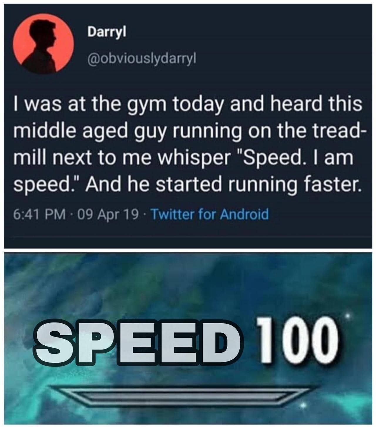 Speed 100 - meme