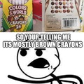 So they charge you more for mostly brown crayons