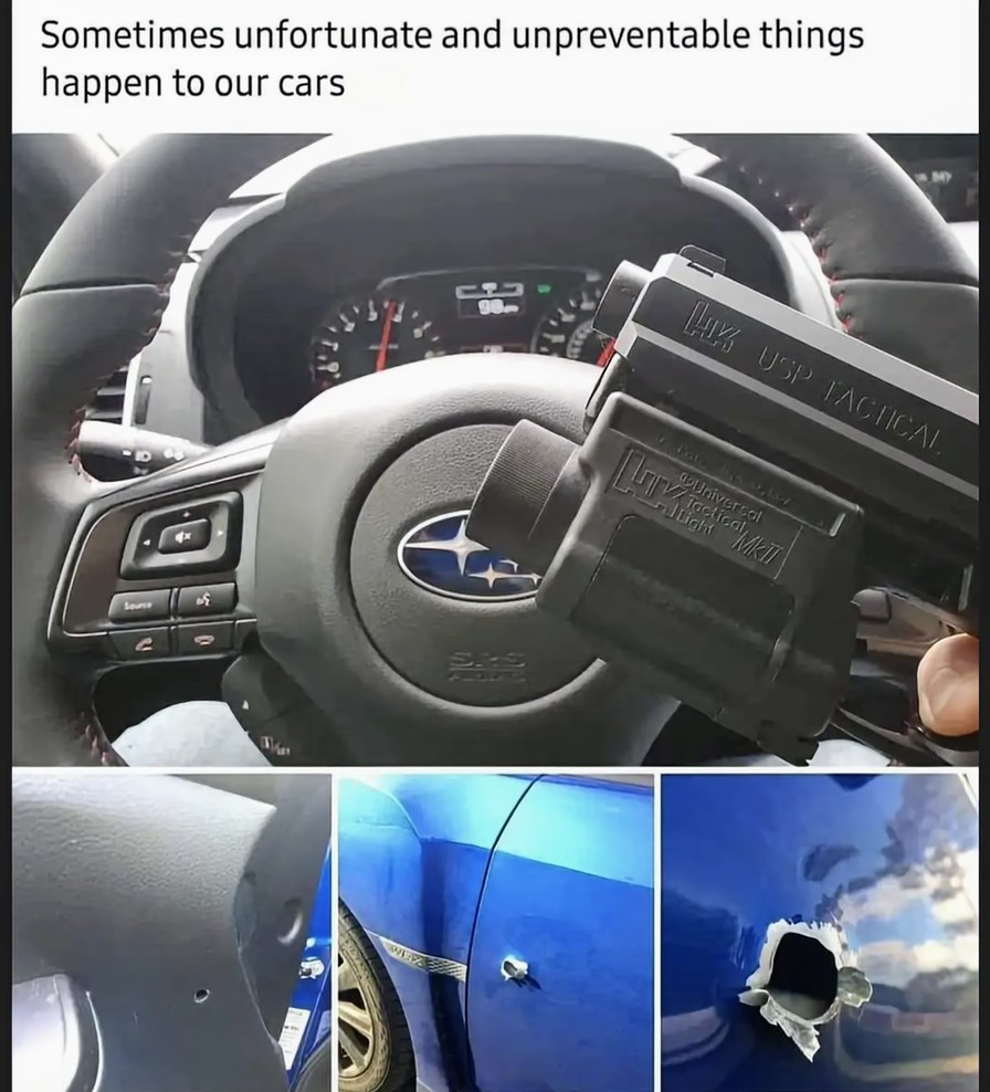 Dude made this post with a Kung Fu grip on the trigger - meme