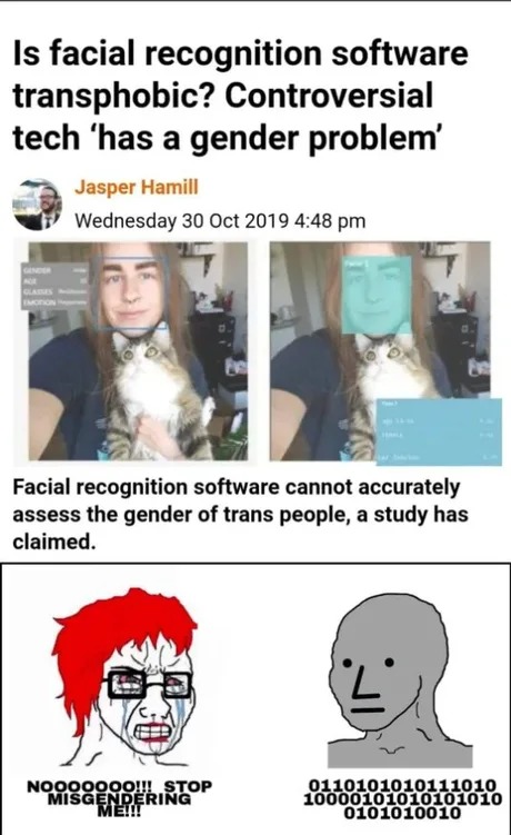 Facial recognition - meme