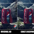 prefer coke's ad