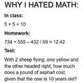 Math sucks