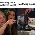 it’s so hard to gain weight \: