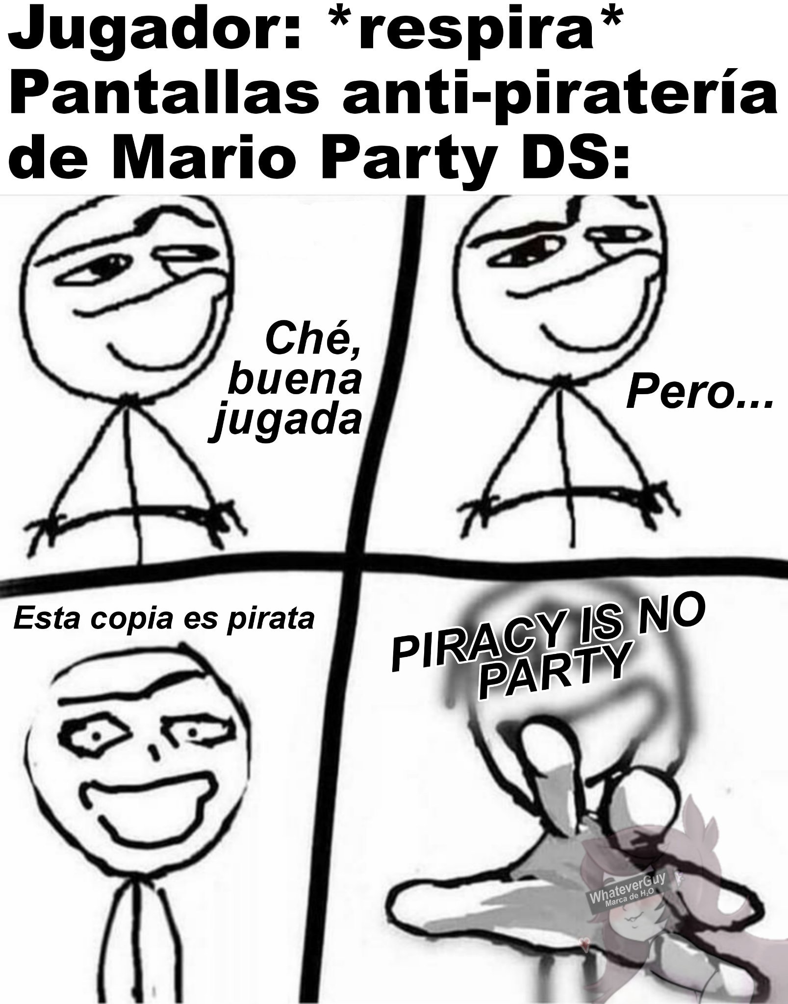 Banda, no piratién Mario Party que los asusta el juegazo - meme