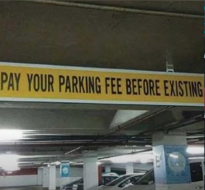 This is a parking garage for a hospital in california - meme