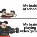 My brain playing video games is god