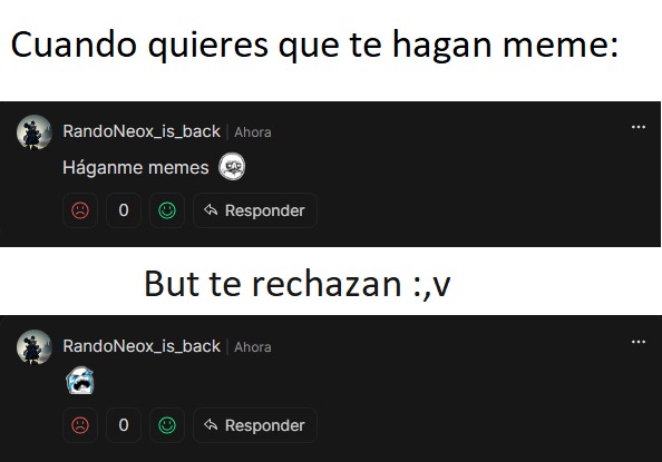 Edite el comentario de abajo - meme