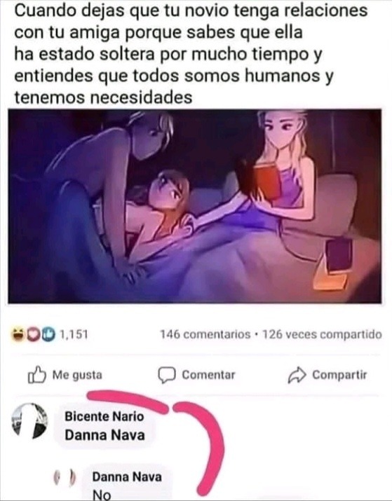 Les sale mejor hacer un trio :v - meme