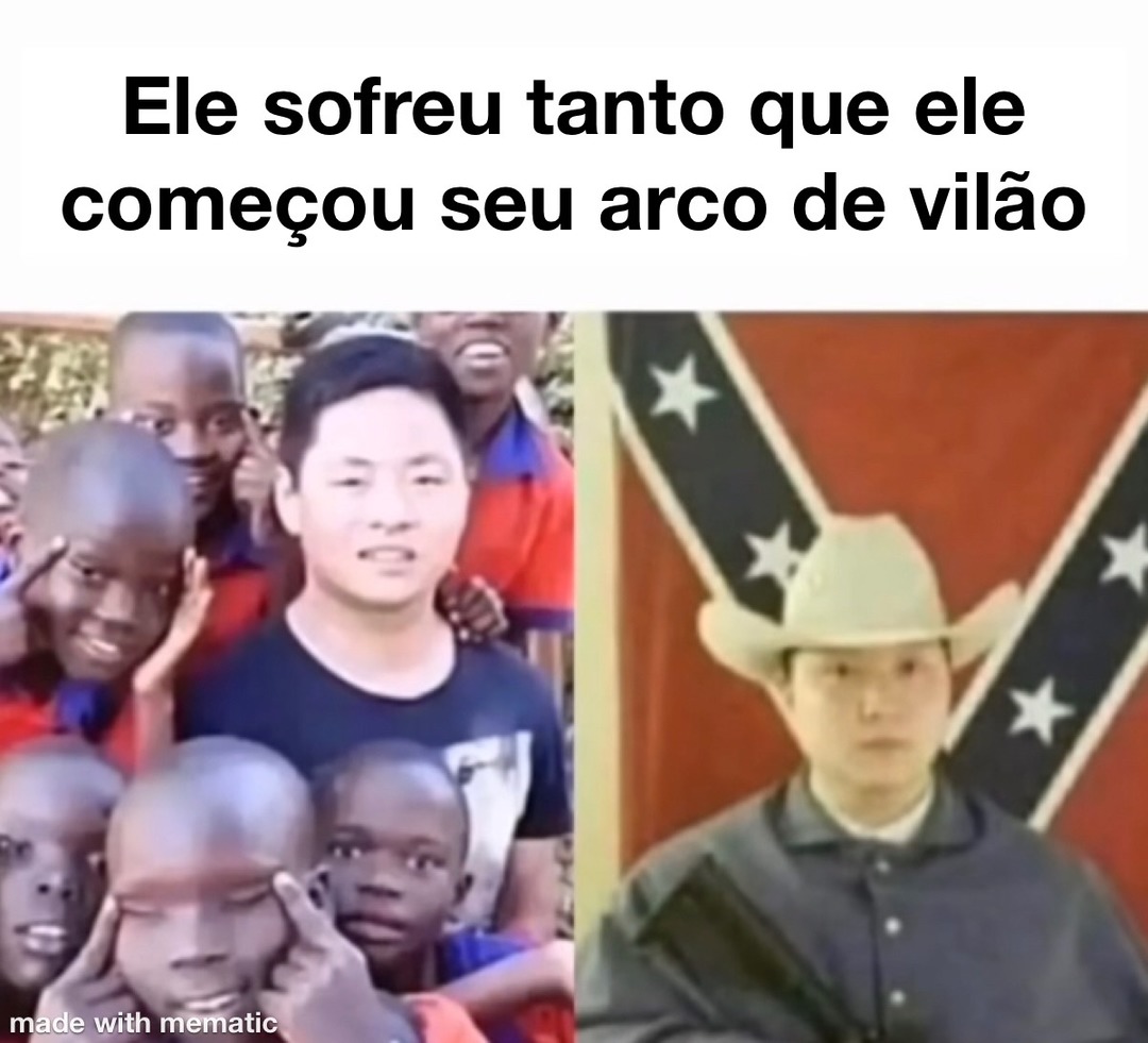 aquele vilão com um passado triste - meme