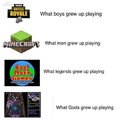 What boys grew up playing