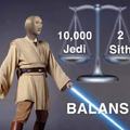 Pero luego Anakin hizo que solo hayan 2 Jedi y 2 Sith
