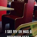 Reserved seat