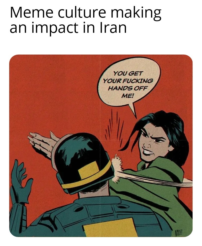 Iran used to be on par with the West - meme
