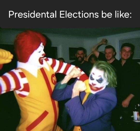 Clown fight - meme
