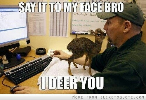 I deer you - meme