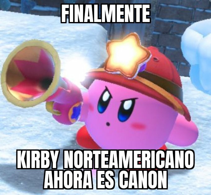 Es del nuevo Kirby 3D - meme