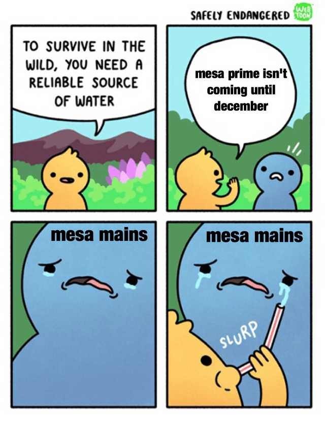 I want my mesa prime - meme