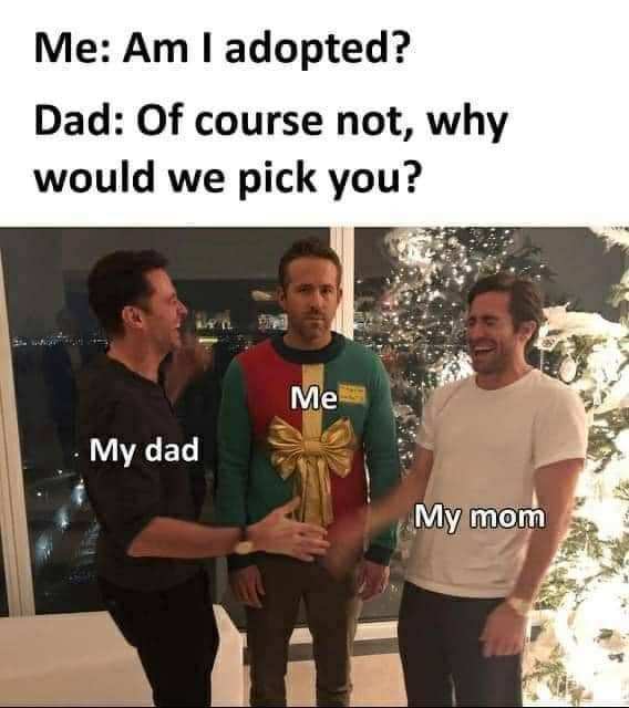 If your kids weren't yours would you still pick them? - meme