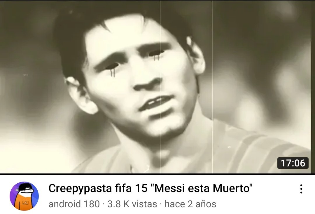 Creepypasta de Messi :000 - meme
