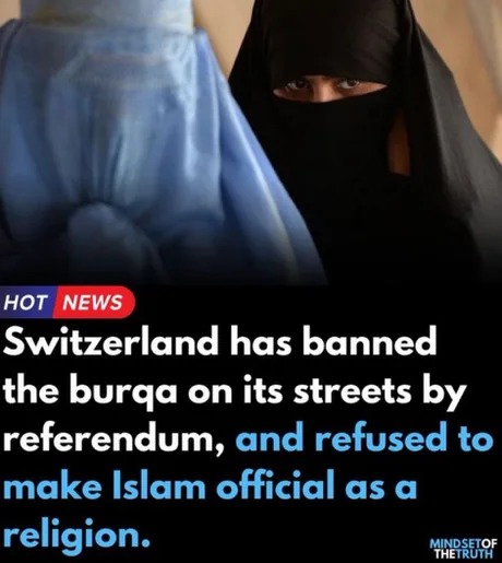 Switzerland has banned the burqa - meme