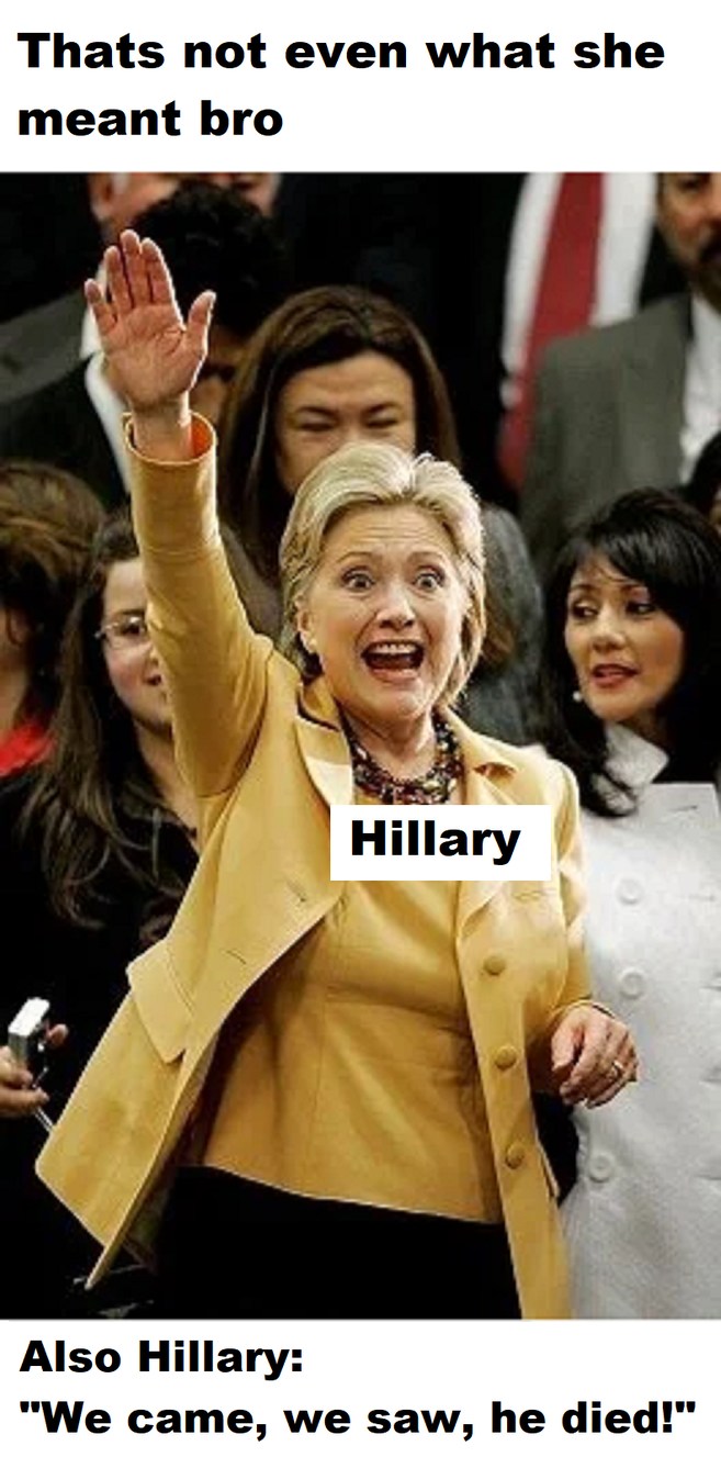 She would never attack Russia bro - meme