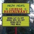 Bring your cat and eat a month for free... meow