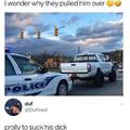 Wonder why they pulled him over