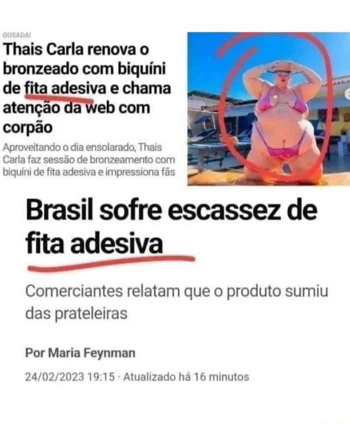 Corpão ela tem mesmo - meme