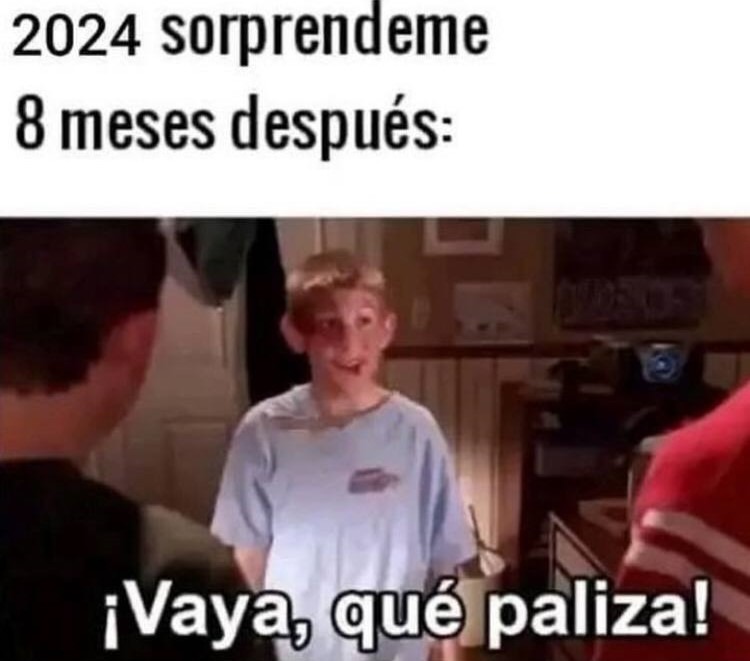 Vaya paliza de 2024 amigo - meme