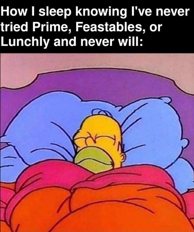 Free from Prime, Feastables and Lunchly - meme