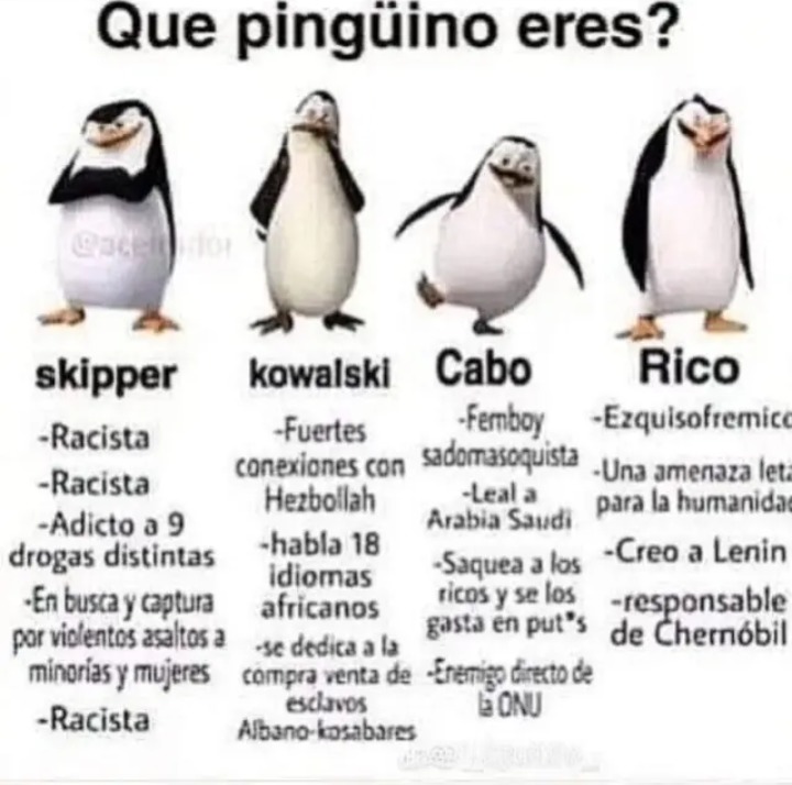 Kowalski opciones - meme