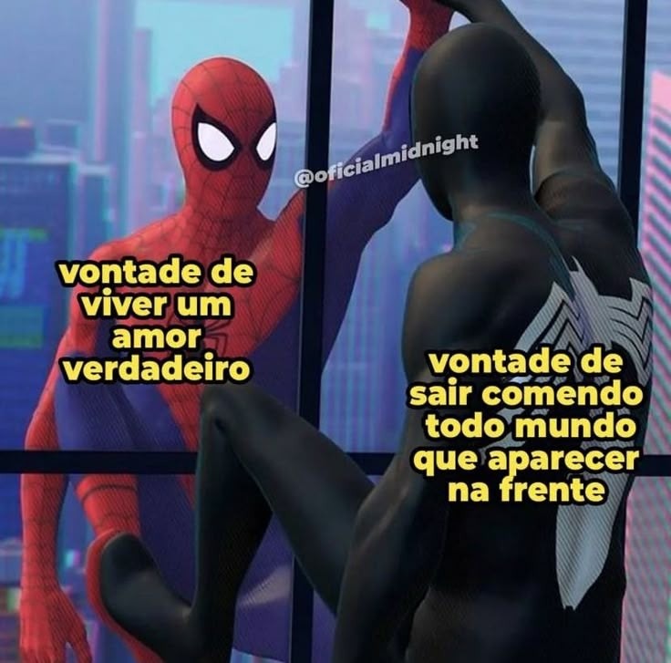 Amor vs Tesão - meme