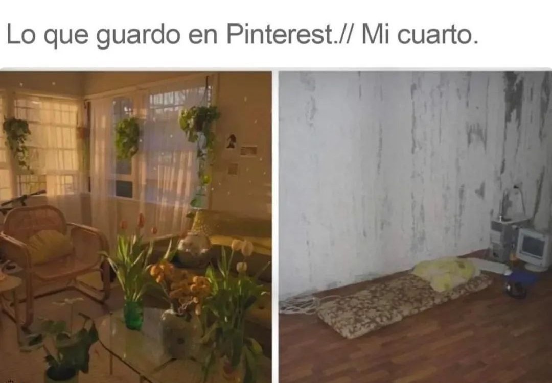 pinterest vs realidad - meme