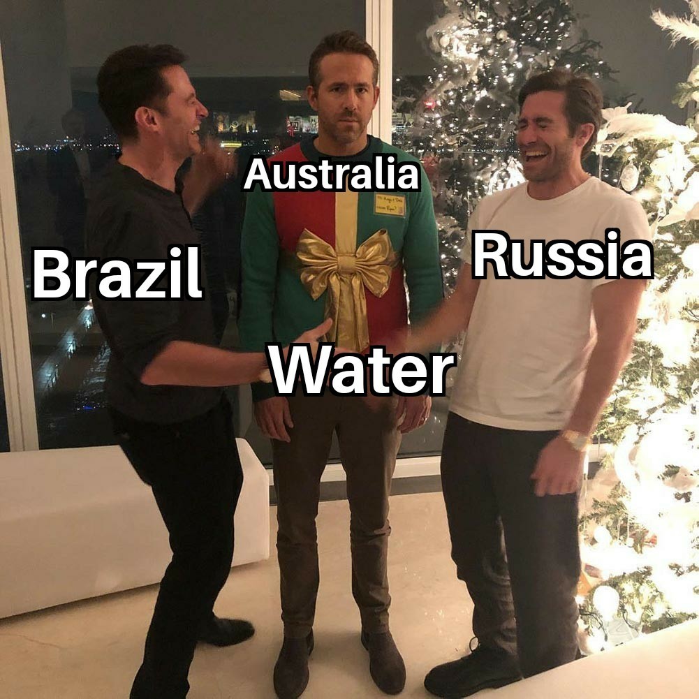 Brazil will end his water soon... - meme