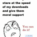 Moral support