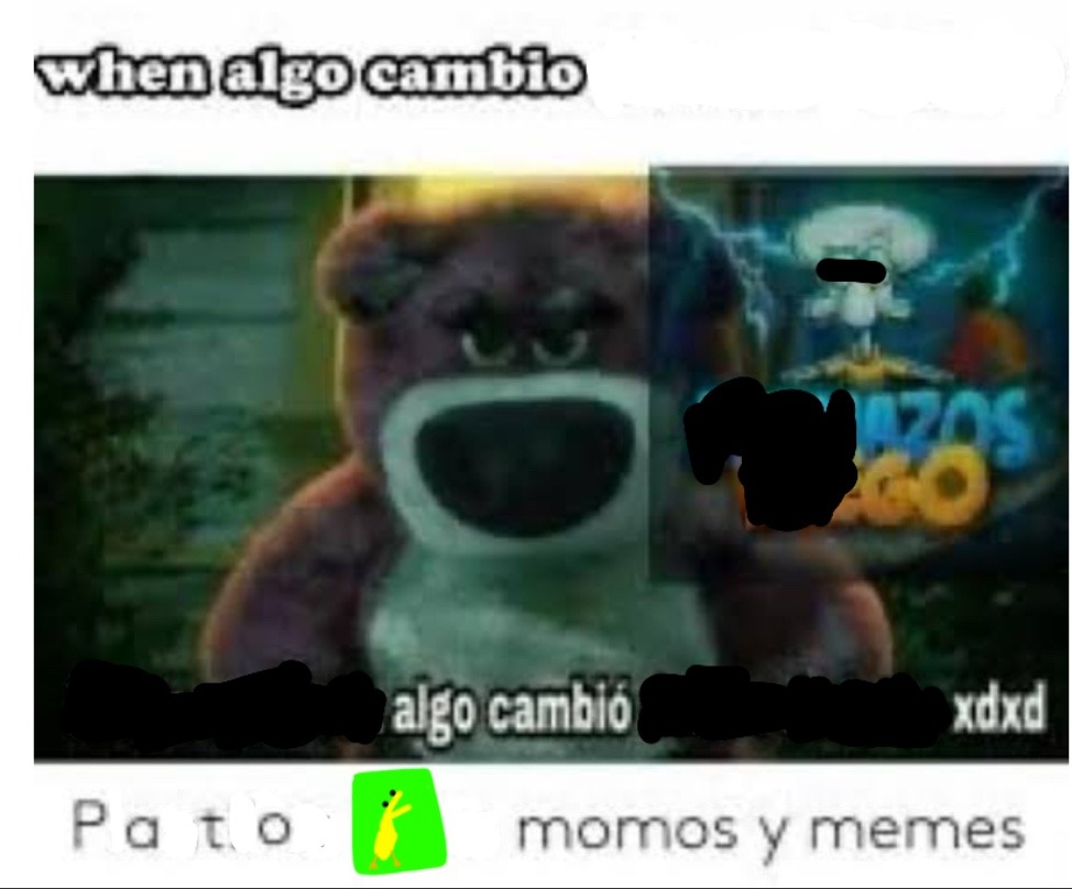 algo cambia v - meme
