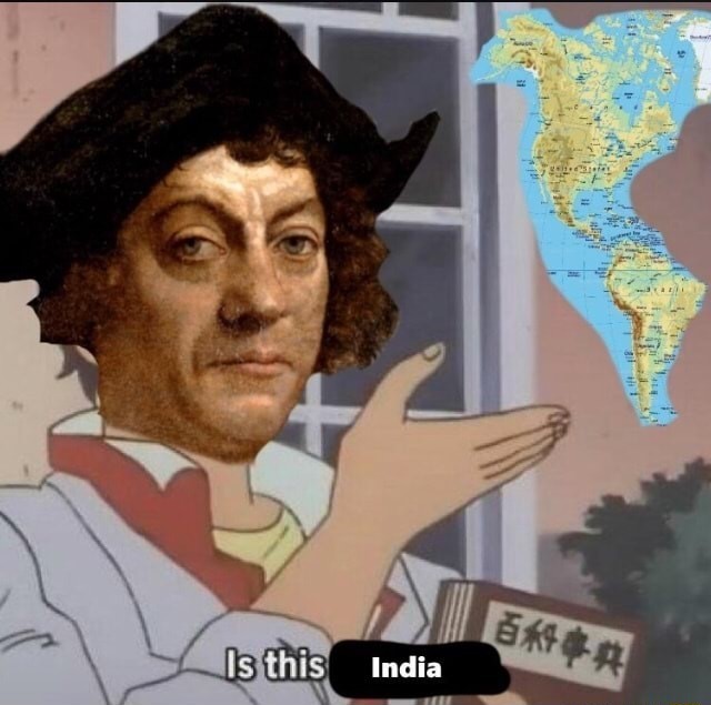 Dongs in a Columbus - meme