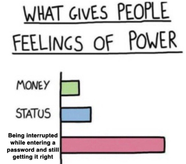 What gives people feelings of power - meme