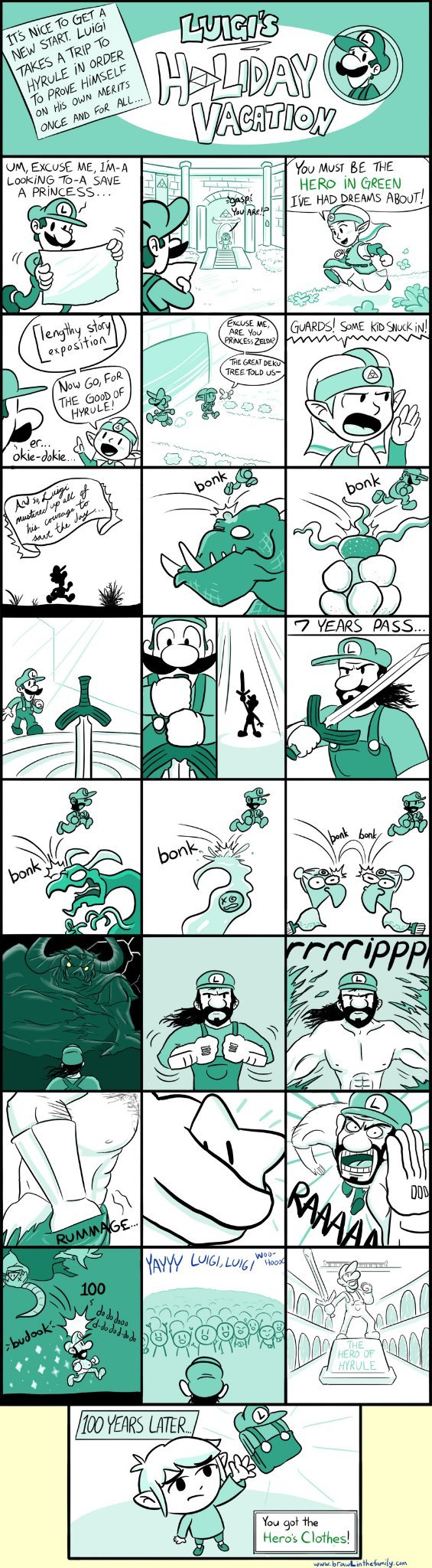 Luigi's vacation - meme