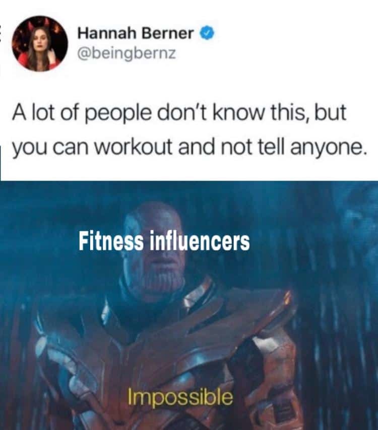 I been working out lately - meme