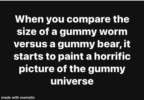 Gummy universe - meme