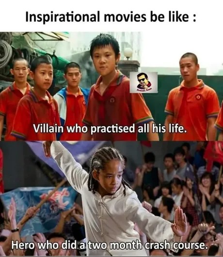 Inspirational movies be like - meme
