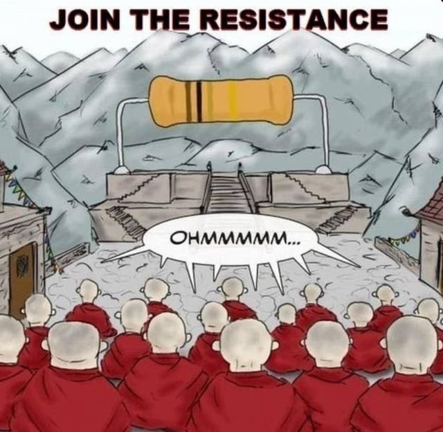 Join the resistance. Also bring snacks - meme