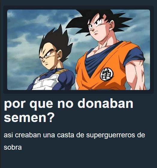 Por qué no hicieron una casta de superguerreros donando semen? pregunta seria - meme