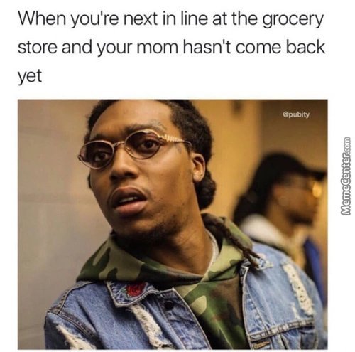 Next line in the grocery - meme