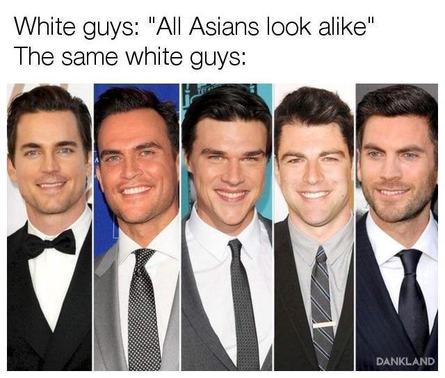 All asians look the same - meme